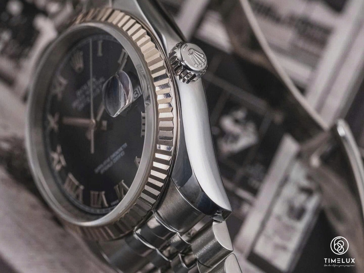 Rolex 116234 Datejust Blue Roman Jubilee 36mm Used Full Box